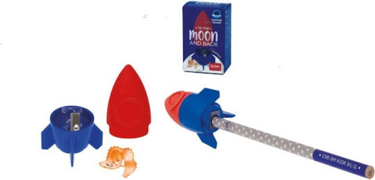 Legami Milano Plastic Sharpener Multicolour Barrel with Eraser 1pcs