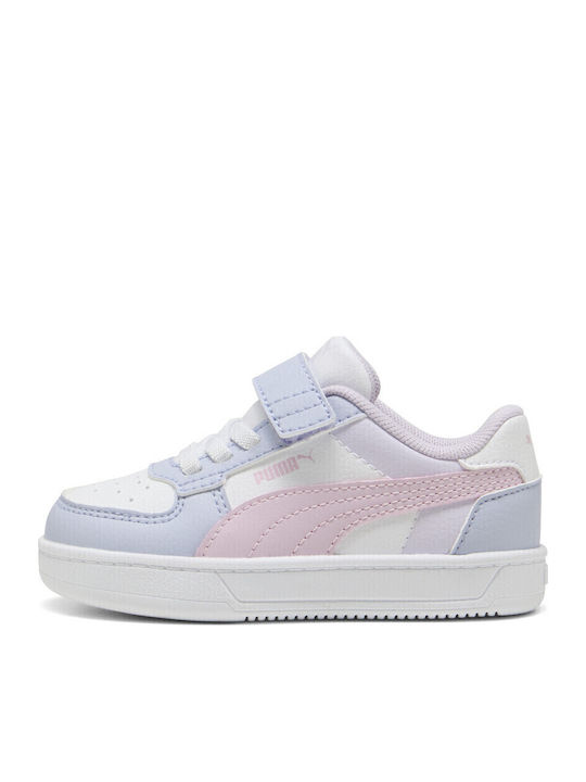 Caven 2.0 Block AC+Inf Παιδικά Sneakers Ανατομικά με Σκρατς Λευκά 394463-15