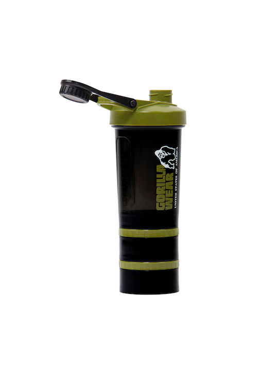 Gorilla Wear Shaker Πρωτεΐνης 500ml Πλαστικό Μαύρο