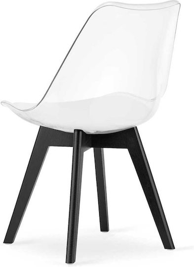 Столове За кухня Mark 60x50x50бр 3бр Transparent - Black
