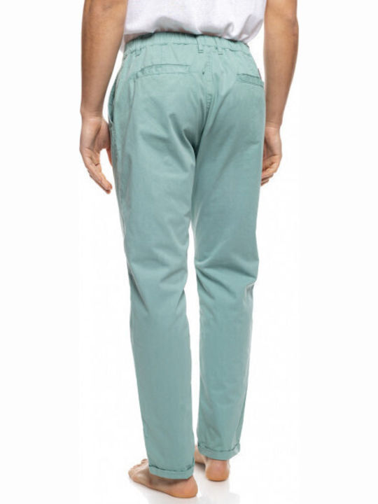 Hose Chino Elastisch Tyrquoise