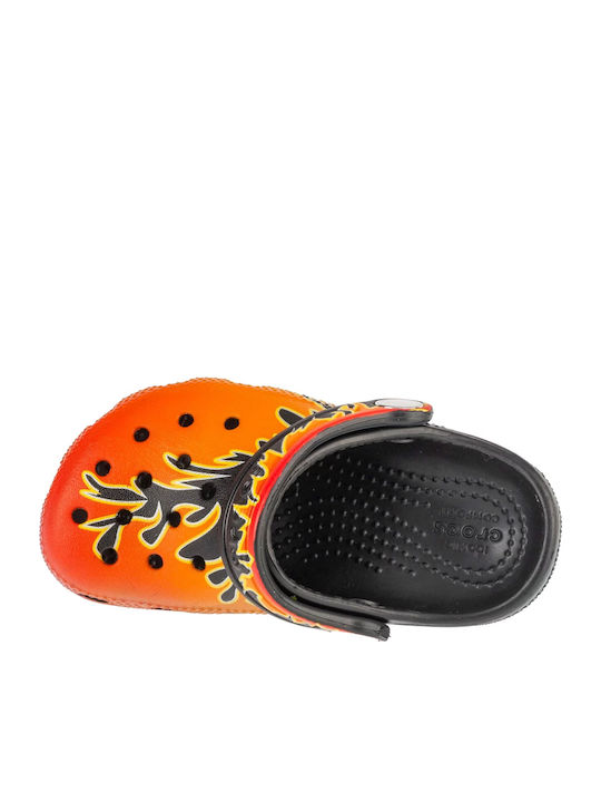Classic Flame Kinder Anatomische Badeschuhe Schwarz