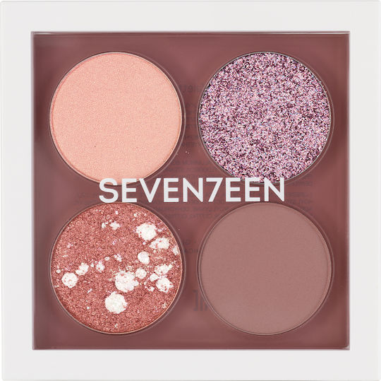 Seventeen Vibrant Lidschattenpalette in fester Form 09 Pink Love 5.7gr