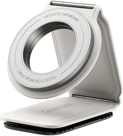Baseus PrimeTrip Series C02 Car Mobile Mount with Adjustable Hooks Moon White