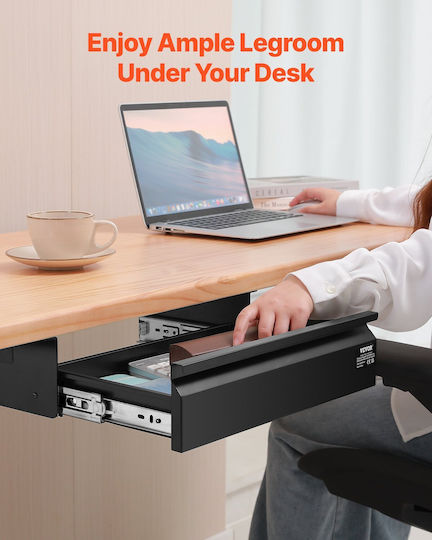 Vevor 40 cm Agenda Drawer Under Desk Drawer Space Saver Home Office