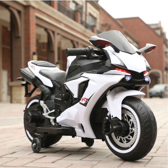 Παιδική Μηχανή Yamaha R1 Ηλεκτροκίνητη 12 Volt Λευκή για 8+ ετών