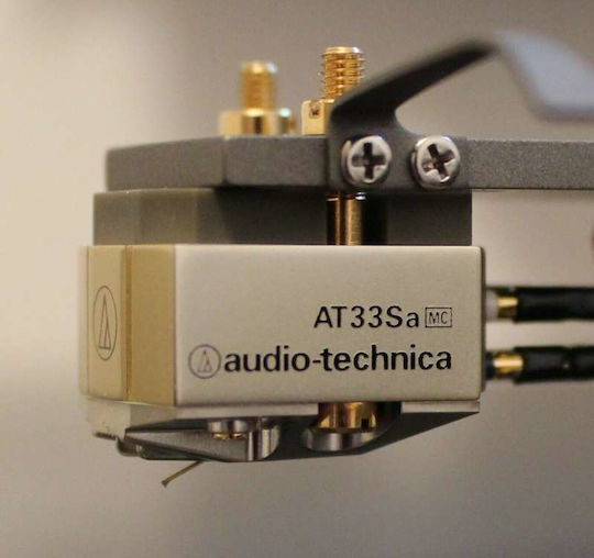 Audio Technica Κεφαλή Πικάπ AT33SA Κινητού Πηνίου σε Ασημί Χρώμα