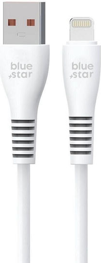 Blue Star Regular USB-A la Cablu Lightning 12W Albastru 1m