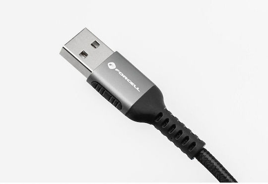 Forcell USB-A to Lightning Cable 12W Black 1.2m