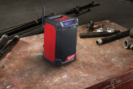 Milwaukee M12 Rcdab+ DAB+ mit Bluetooth und USB Rot