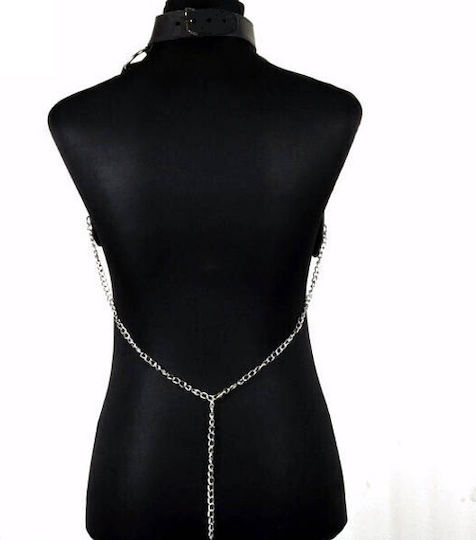 Skaz Skaz Leder- und Latex-Outfit Harness Schwarz