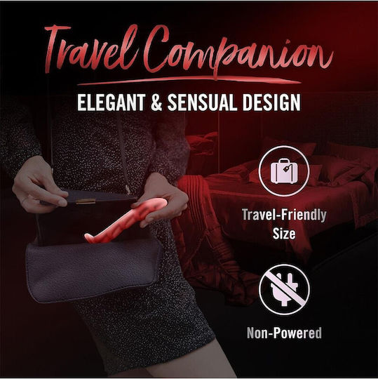 Temptasia Glass Dildo Red 17.2cm