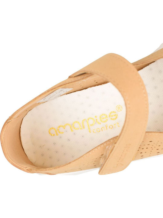 Damen Ballerinas in Beige Farbe