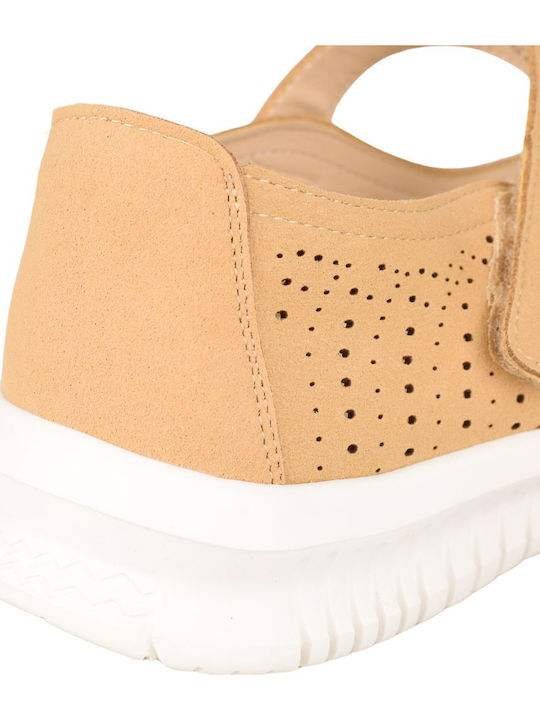 Damen Ballerinas in Beige Farbe