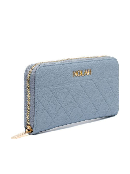 Nolah Zegna Large Women's Wallet Classic Light Blue Nolah Zegna Large Women's Wallet Classic Light Blue