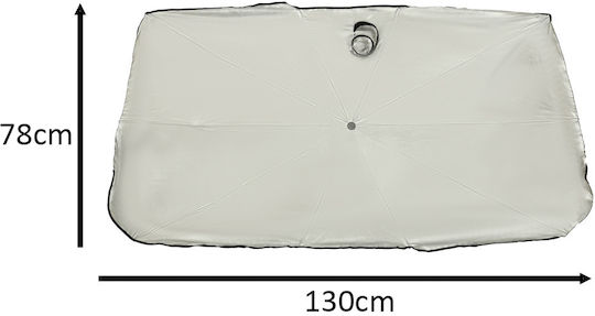 ikonka Interner Auto-Windschutzscheiben-Sonnenschirm 130x78cm