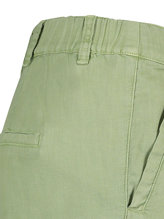 Women's Bermuda Shorts Linen Green