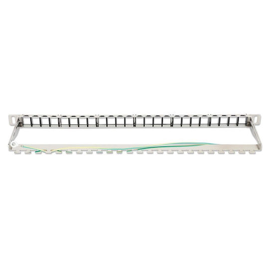 Intellinet Network Solutions Intellinet 24-port Patch Panel Shielded Unloaded 0.5 He Blank Panel 48.26 Cm 19-inch Rack Mounting Keystone Jacks Black