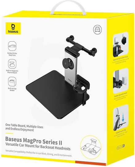 Baseus Magpro Ii Βάση Κινητού Αυτοκινήτου με Ρυθμιζόμενα Άγκιστρα Μαύρη