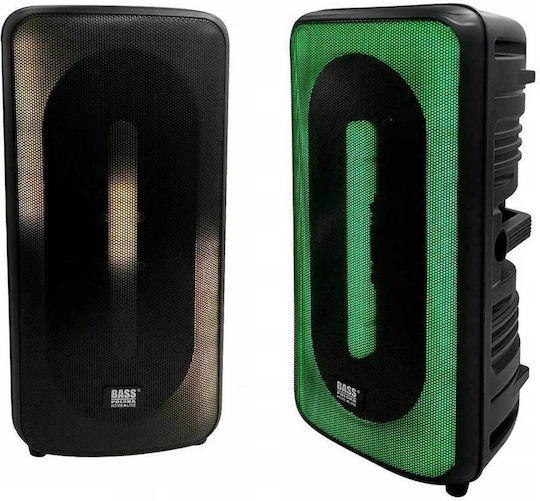 Bass Polska Sistem De Karaoke Cu Microfon Wireless Și Efecte De Iluminare Multicolore