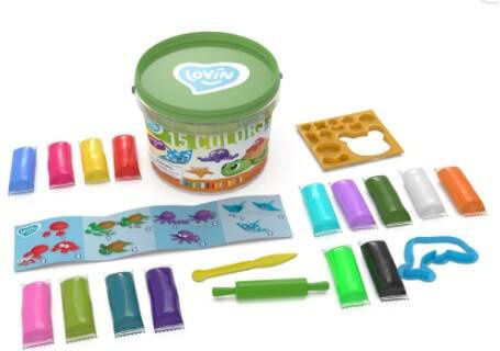 Okto Plasticină - Joc Pentru 3+ Ani 15 Bucăți
