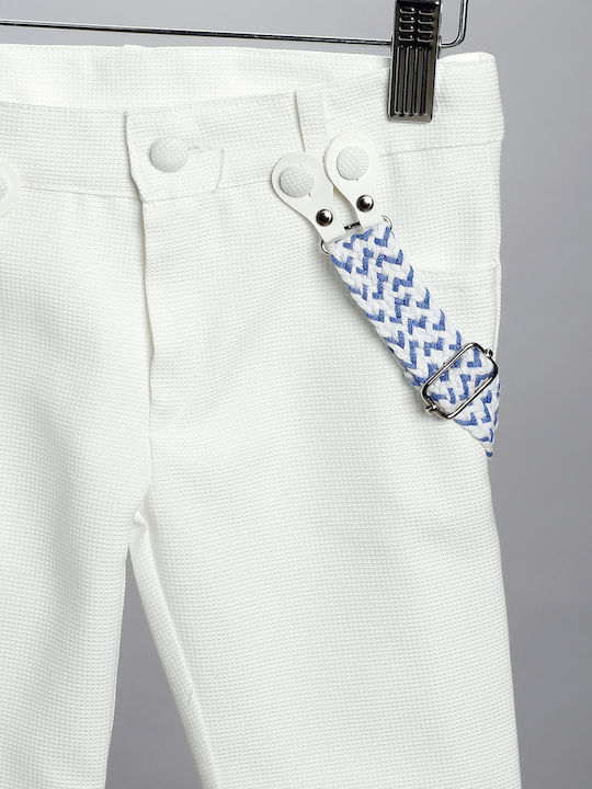 Taufanzug für Jungen Ecru-Blau Raf 2903-3 New Life Nl-2903-3