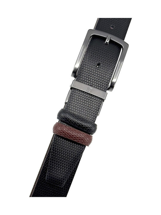Men's Belt Leather Double Sided Black/Brown