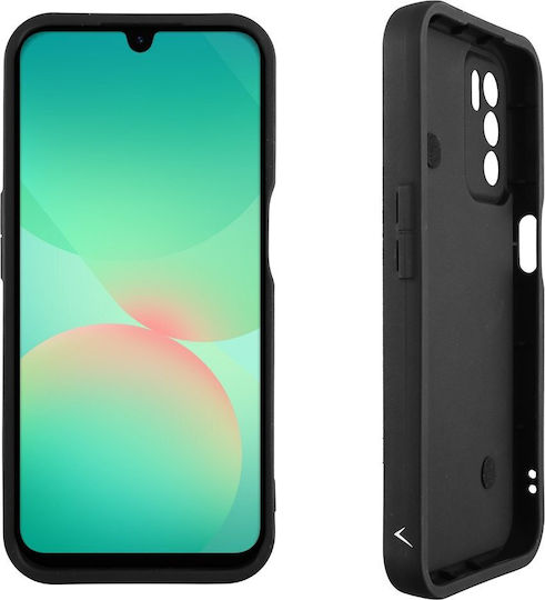 Volte-Tel Hearts Strap Back Cover Silicon cu Curea Negru (Galaxy A16)