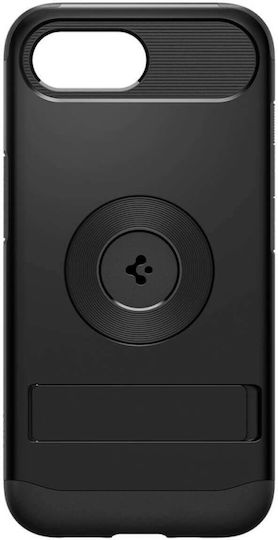 Spigen Slim Armor Задна Корица Силикон / Пластмаса 1.2mm Черен iPhone 17e / 16e