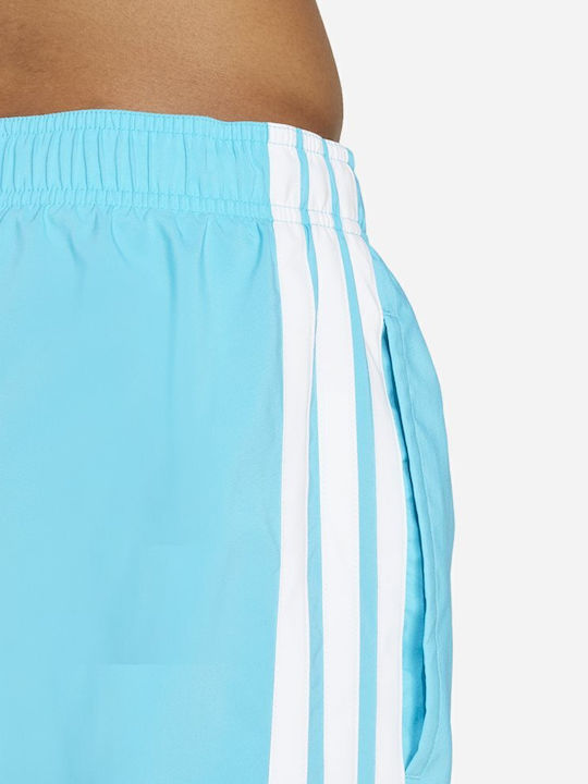 3-Stripes Costum De Baie Bărbați Pantaloni Scurți Albastru Deschis Cu Dungi