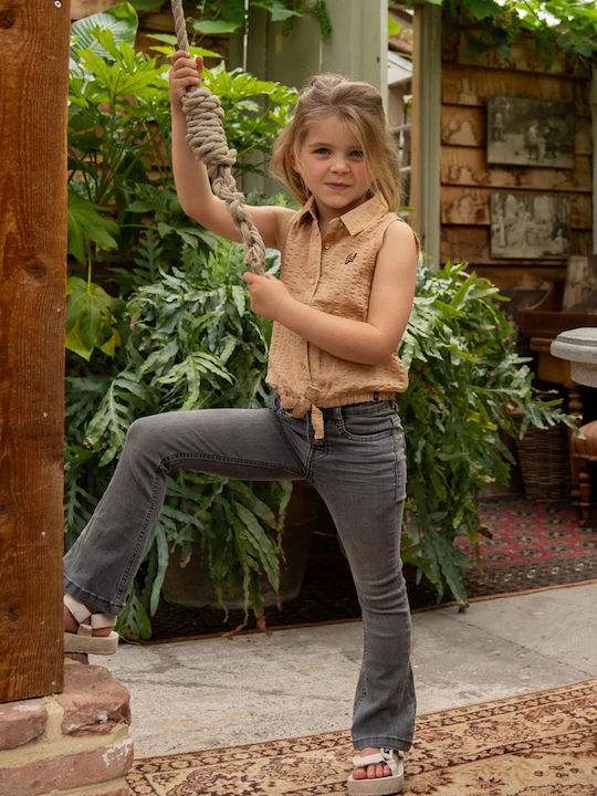 Kids Shirt Sleeveless Beige