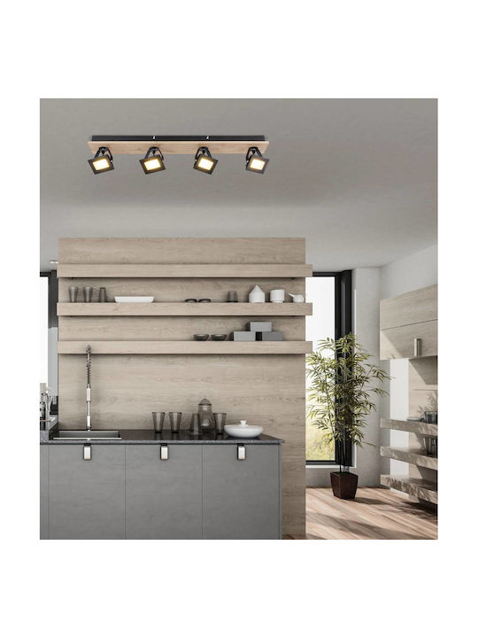 Globo Lighting LED Θερμό Λευκό Σποτ με 4 Φώτα
