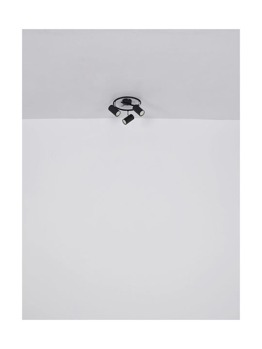 Globo Lighting Triplu Spot în Culoare Negru