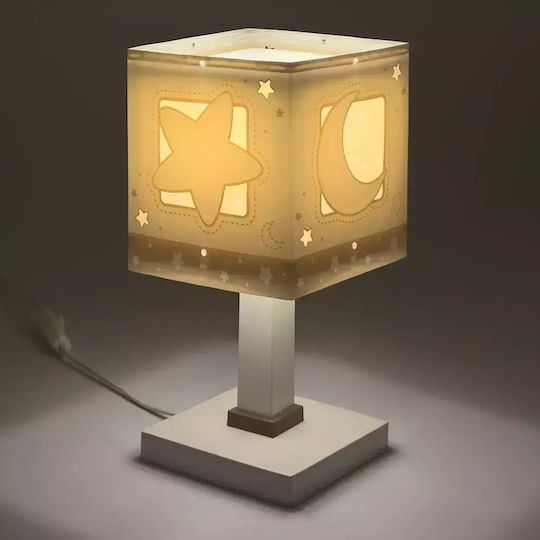 Ango Led Kids Portable Lamp Beige 13.5x13.5x30εκ.