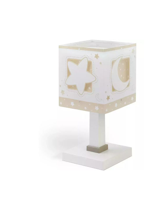Ango Led Kids Portable Lamp Beige 13.5x13.5x30εκ.