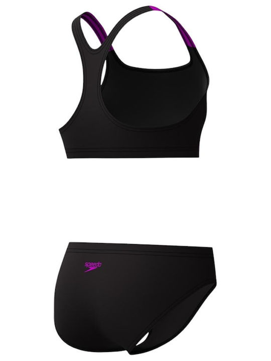 Speedo Medley Logo 2 Παιδικό Μαγιό Μπικίνι Μαύρο