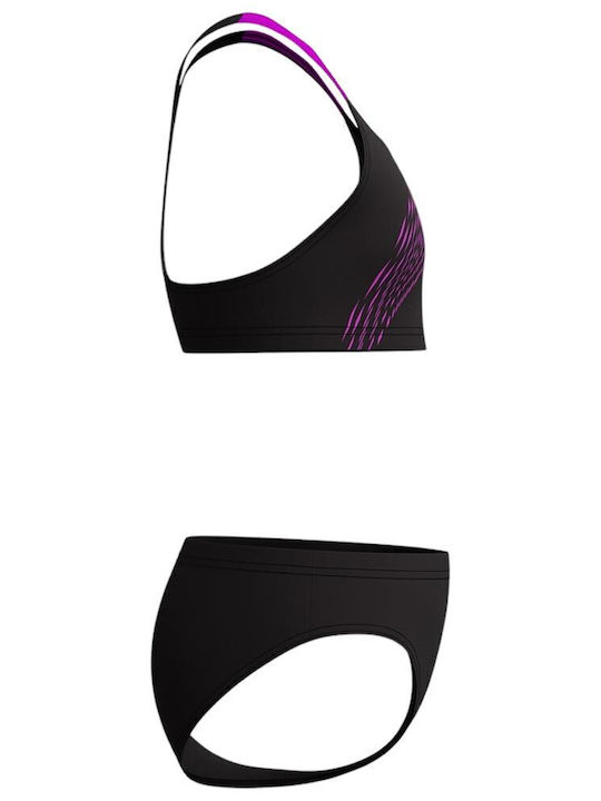 Speedo Medley Logo 2 Παιδικό Μαγιό Μπικίνι Μαύρο