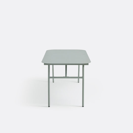 Metallischer Esszimmertisch Grün 184x94x75cm
