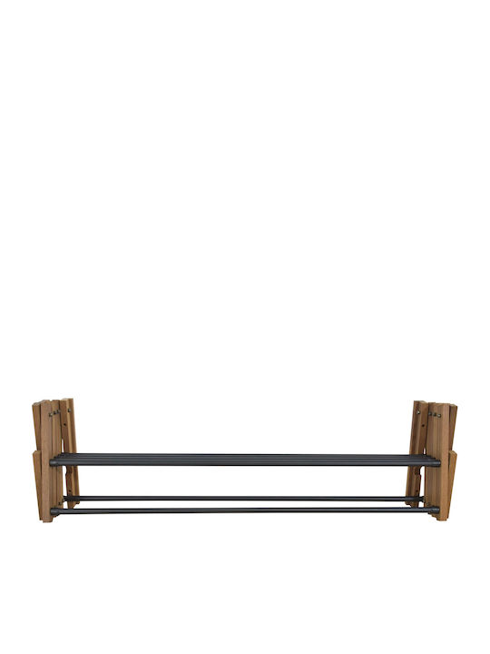 Sepio Wooden Folding Wall Mounted Clothes Drying Rack with Hanging Length 4.8m