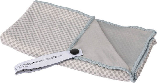 Αντιβακτηριακή Πετσέτα Tatonka Travel Towel Bamboo S Grey