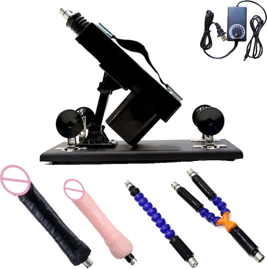 Mașină de sex automată cu viteză de mișcare reglabilă, design ergonomic, pachet D, negru