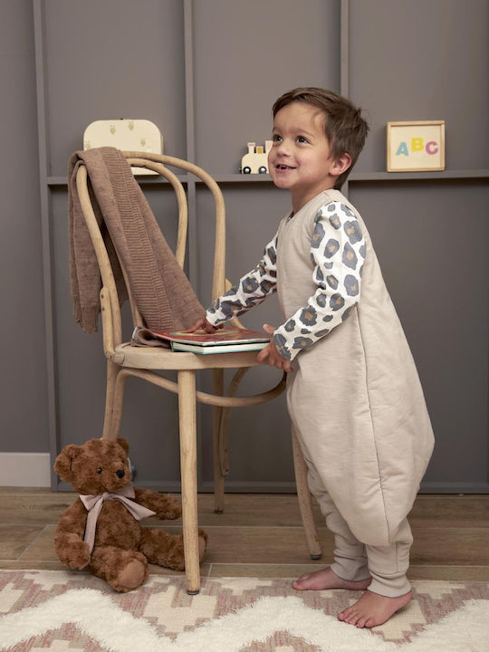 Meyco Winter Schlafsack mit Füßen Slub Grey