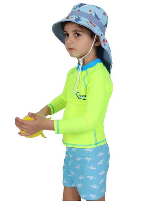 Kids' Hat Sunscreen Light Blue