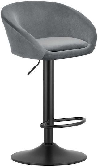 Σκαμπό Μπαρ East Gray Black 2τμχ 35x36x49εκ.