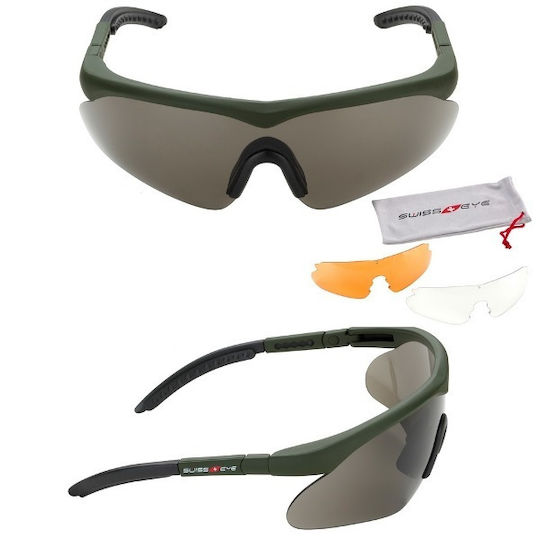 Swisseye Raptor Shooting Glasses Olive Green
