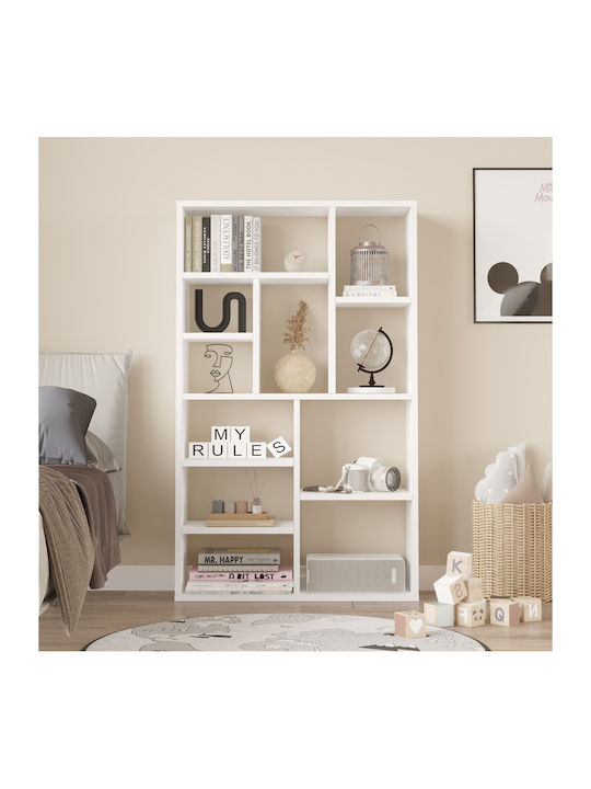 Bücherregal Boteca Weiß / Weiß 75cm / 75x22cm / 22x123,6cm / 123,6cm