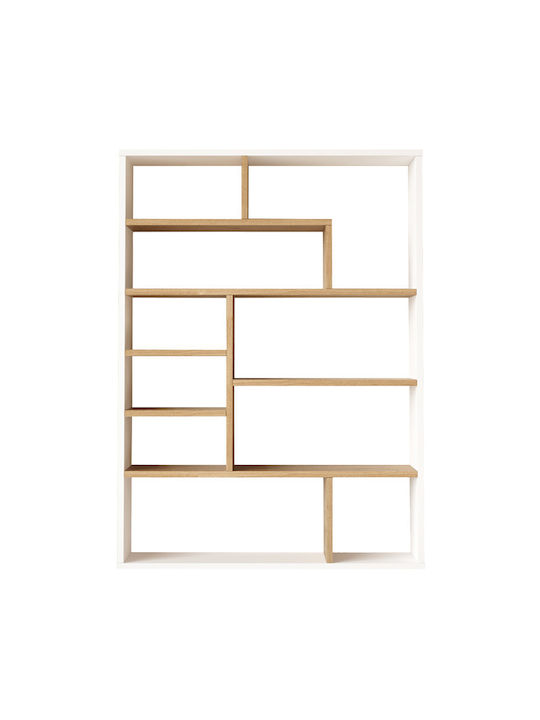 Bibliotecă Decora Natural-white 90x22x123.6cm