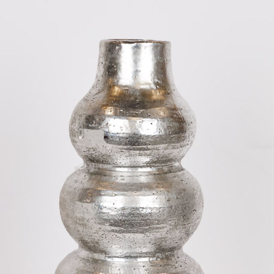 Βάζο Πήλινο Ασημί Φ18xΥ48cm Βάζο Πήλινο Ασημί Φ18xΥ48cm
