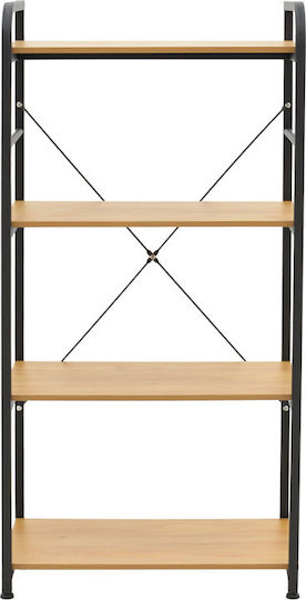 Pakketo Depo Rafturi de baie Raft Baie Metal 60x40x120cm Neagră