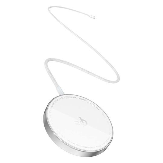 Baseus Wireless Charger Qi2 15W Silver (Simple Mini4 Air)